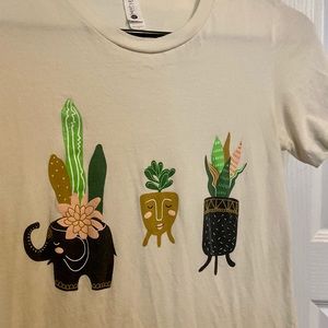Graphic Tee | cactus/succulent | minimalist | small | boho